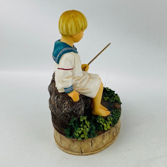 Vintage Virtues Peace Boy Figurine 2002 Kathy Killip Demdaco Figure No Box - Picture 5 of 8